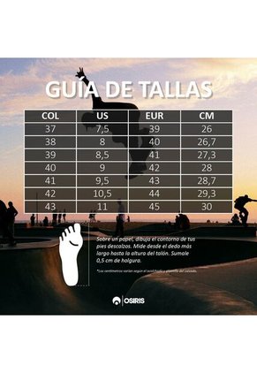 ZAPATILLAS HOMBRE OSIRIS NEGRO HUSTON