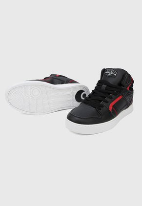 Tenis Skateboarding Negro-Rojo-Blanco Osiris