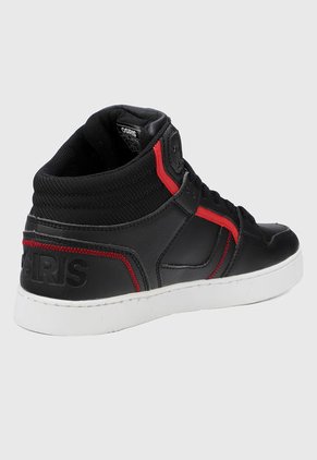 Tenis Skateboarding Negro-Rojo-Blanco Osiris