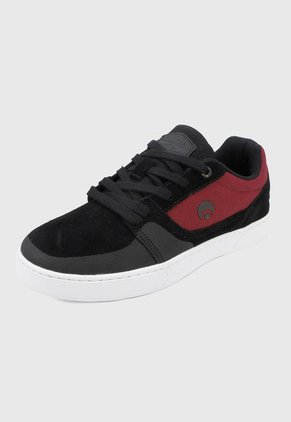Tenis Skateboarding Negro-Rojo-Blanco Osiris