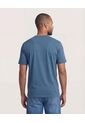 Camiseta  Para Hombre Manga Corta Cuello Redondo Color Azul Marca Ostu #60091684 de Ostu