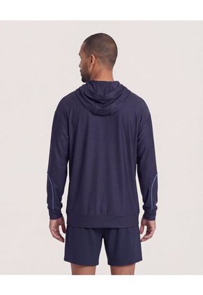 Buzo  Para Hombre Hoodie Color Azul Marca Ostu #60060612