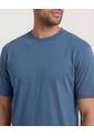 Camiseta  Para Hombre Manga Corta Cuello Redondo Color Azul Marca Ostu #60091684 de Ostu