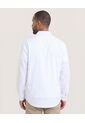 Camisa  Para Hombre Manga Larga Sin Bolsillo Cuello C Color Blanco Marca Ostu #60019881 de Ostu