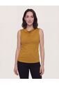 Camiseta  Para Mujer Manga Sisa Cuello Redondo Color Mostaza Marca Ostu #40097966 de Ostu