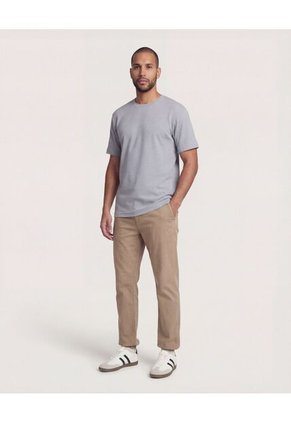 Camiseta  Para Hombre Manga Corta Cuello Redondo Color Gris Marca Ostu #60098217