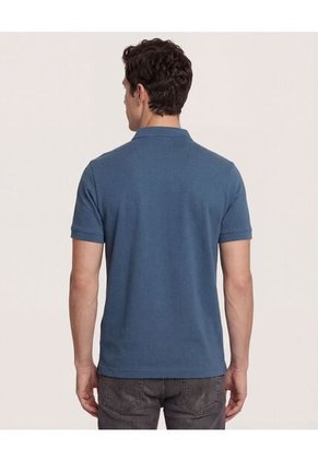 Polo  Para Hombre Cuello Tejido Sin Bolsillo Color Azul Marca Ostu #60110884