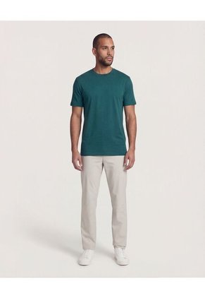 Camiseta Para Hombre Manga Corta Cuello Redondo Color Verde Marca Ostu #60091684