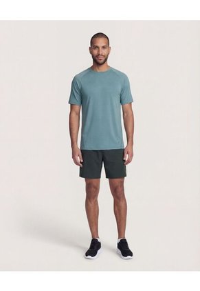 Camiseta  Para Hombre Manga Corta Cuello Redondo Color Verde Marca Ostu #60091938