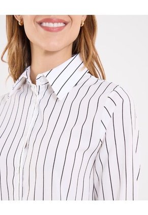Camisa  Para Mujer Manga Larga Color Marfil Marca Ostu #40010352