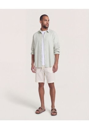 Bermuda Para Hombre Jogger Corto Color Marfil Marca Ostu #60108220