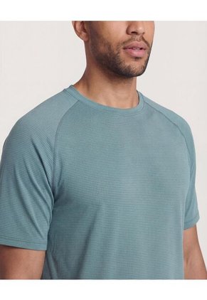 Camiseta  Para Hombre Manga Corta Cuello Redondo Color Verde Marca Ostu #60091938
