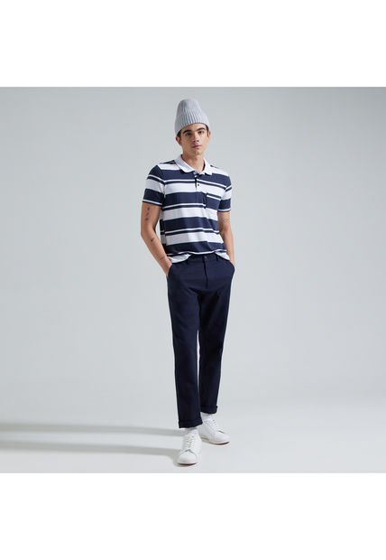 Pantalon Para Hombre Chino Color Azul  Marca Ostu #60070244