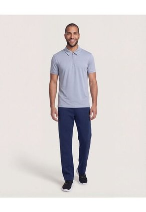 Polo  Para Hombre Cuello Maquina Sin Bolsillo Color Gris Marca Ostu #60110889