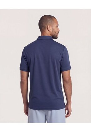 Polo  Para Hombre Cuello Maquina Sin Bolsillo Color Azul Marca Ostu #60110888