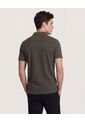 Polo  Para Hombre Cuello Tejido Sin Bolsillo Color Verde Marca Ostu #60110885 de Ostu
