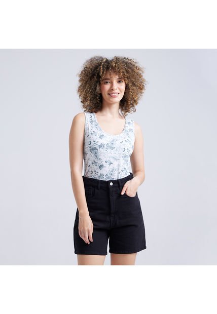 Top Para Mujer Cuello Redondo Color Verde  Marca Ostu #40220294