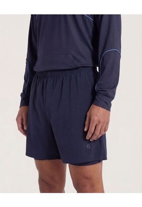 Bermuda  Para Hombre Biker Interno Largo Color Azul Marca Ostu #60100511