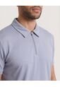 Polo  Para Hombre Cuello Maquina Sin Bolsillo Color Gris Marca Ostu #60110889 de Ostu