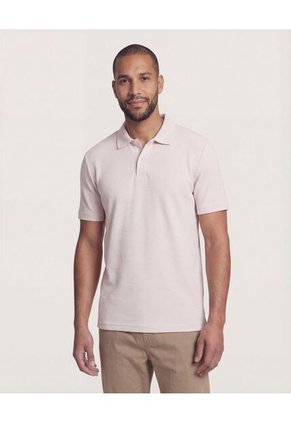 Polo Para Hombre Cuello Tejido Sin Bolsillo Color Beige Marca Ostu #60110907