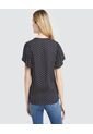 Blusa Para Mujer Manga Corta Color Negro Marca Ostu #40120689 de Ostu