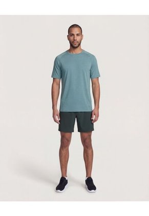 Bermuda Para Hombre Deportiva Medio Color Verde Marca Ostu #60100500