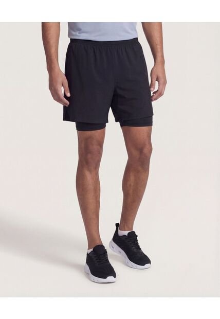 Bermuda  Para Hombre Biker Interno Largo Color Negro Marca Ostu #60100510