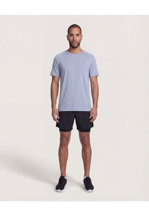 Bermuda  Para Hombre Biker Interno Largo Color Negro Marca Ostu #60100510