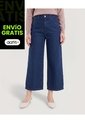 Jean Culotte Wide Flow  Para Mujer Azul Ostu de Ostu