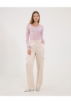 Pantalón Para Mujer Moda Color Beige Marca Ostu #40070798