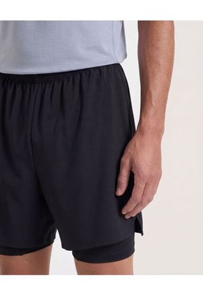 Bermuda  Para Hombre Biker Interno Largo Color Negro Marca Ostu #60100510