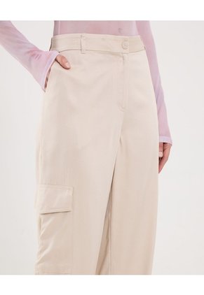 Pantalón Para Mujer Moda Color Beige Marca Ostu #40070798