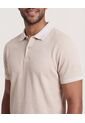 Polo  Para Hombre Cuello Tejido Sin Bolsillo Color Avena Marca Ostu #60110875 de Ostu