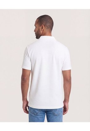 Polo Para Hombre Cuello Tejido Sin Bolsillo Color Crema Marca Ostu #60110905