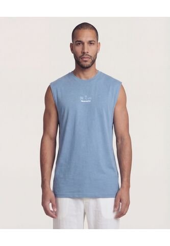 Camiseta  Para Hombre Manga Sisa Cuello Redondo Color Azul Marca Ostu #60098234 Ostu