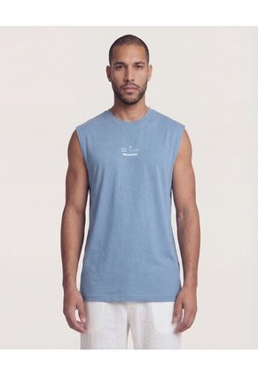 Camiseta Para Hombre Manga Sisa Cuello Redondo Color Azul Marca Ostu #60098234