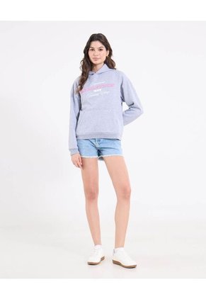 Buzo Para Mujer Hoodie Color Gris Marca Ostu #40060506
