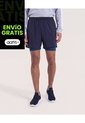 Bermuda Running Reflectiva  Para Hombre Azul Ostu de Ostu