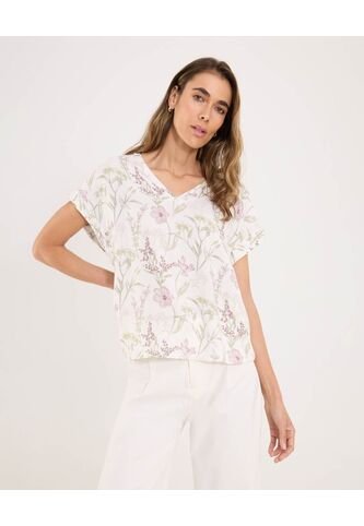 Blusa Para Mujer Manga Corta Color Lila  Marca Ostu #40121126 Ostu