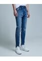 Jean Para Hombre Super Skinny Color Azul  Marca Ostu #60160279 de Ostu