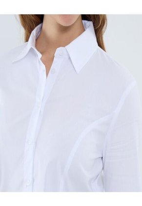 Camisa Para Mujer Manga Larga Color Blanco Marca Ostu #40010309