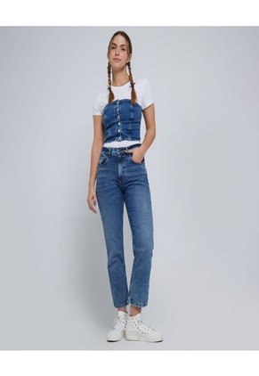 Blusa Para Mujer Manga Sisa Color Azul Medio Marca Ostu #40121029