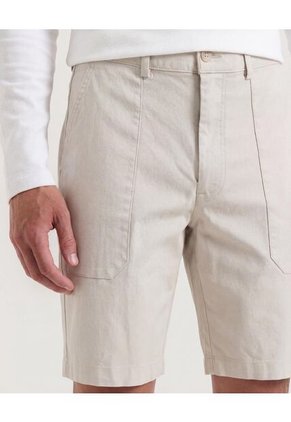 Bermuda  Para Hombre Regular Corto Color Beige Marca Ostu #60100492