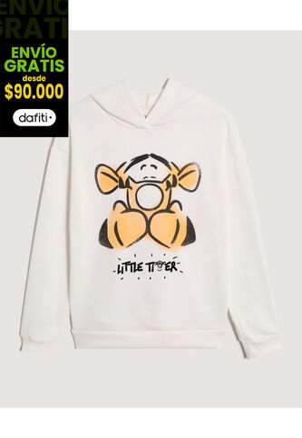 Buzo  Para Mujer Hoodie Color Marfil Marca Ostu #40060517 Ostu