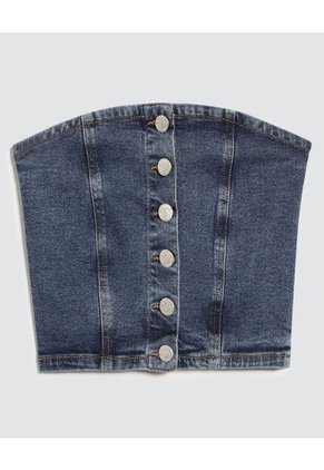 Blusa Para Mujer Manga Sisa Color Azul Medio Marca Ostu #40121029