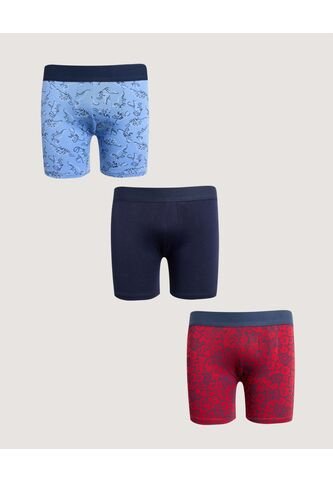 Boxer X3 Infantil Niño Filete Medio Color Negro Marca Ostu #80000103 Ostu