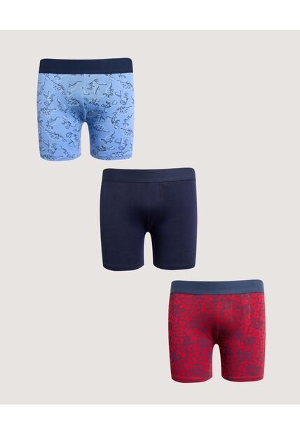 Boxer X3 Infantil Niño Filete Medio Color Negro Marca Ostu #80000103