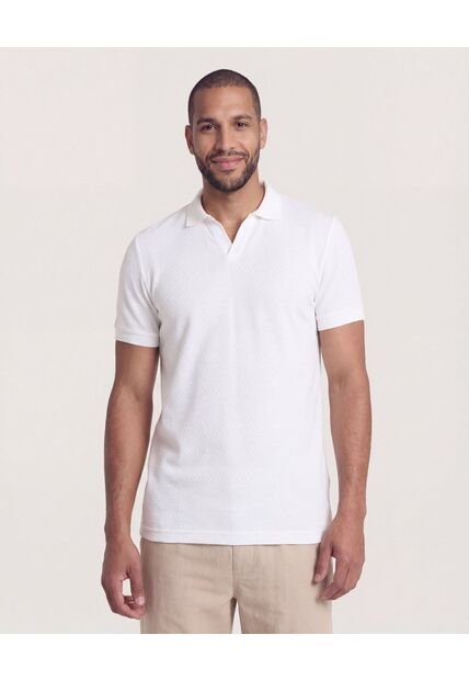 Polo  Para Hombre Cuello Tejido Sin Bolsillo Color Crema Marca Ostu #60110914