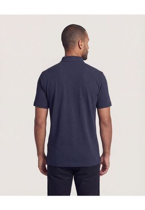 Polo Para Hombre Cuello Mao Sin Bolsillo Color Azul Marca Ostu #60110909