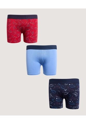 Boxer X3 Infantil Niño Filete Medio Color Negro Marca Ostu #80000105 Ostu